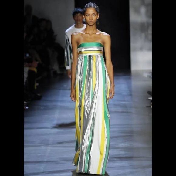Prabal Gurung Dresses & Skirts - Prabal Gurung Stripe Strapless Maxi Dress